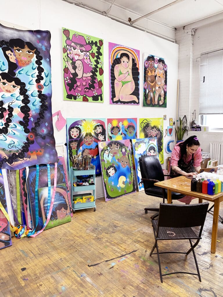 Natalie King in her Studio 1